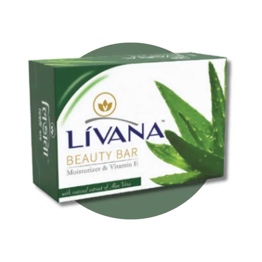 LIVANA Beauty Bar Aloe Vera Green 100gm