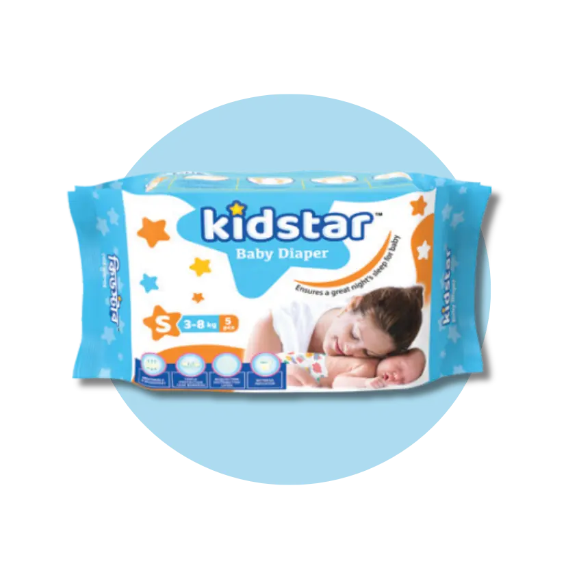 Kidstar Baby Diaper Small (5 Pcs)